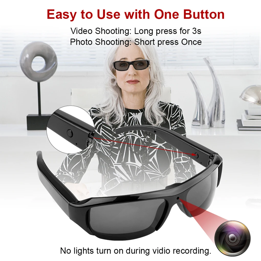 HD 1080P Mini Glasses, Outdoor Portable Safety Camera, Sports, DV, DVR, Video Recorder, Driving Surveillance Camera
HD 1080P Mini Glasses, Outdoor Portable Safety Camera, Sports, DV, DVR, Video Recorder, Driving Surveillance Camera
