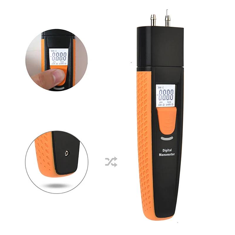 HT-805A Digital Manometer Dual Port Air Pressure Meter Pressure Gauge HVAC Gas Tester Manometer Bluetooth-compatib
HT-805A Digital Manometer Dual Port Air Pressure Meter Pressure Gauge HVAC Gas Tester Manometer Bluetooth-compatib