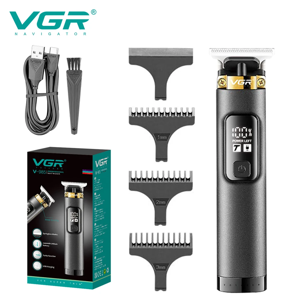 VGR 985 Hot Sale Hair Cutting Machine Metal Cordless Professional Hair Trimmer for Men
VGR 985 Hot Sale Hair Cutting Machine Metal Cordless Professional Hair Trimmer for Men