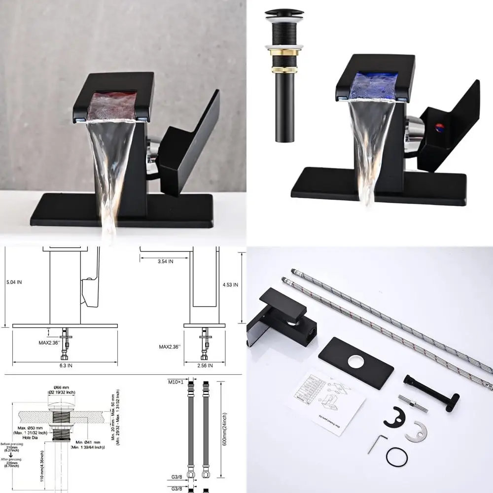 Матовый черный светодиодный смеситель-водопад с одним отверстием, выдвижным сливом и 2 линиями питания для туалетных раковин
Матовый черный светодиодный смеситель-водопад с одним отверстием, выдвижным сливом и 2 линиями питания для туалетных раковин