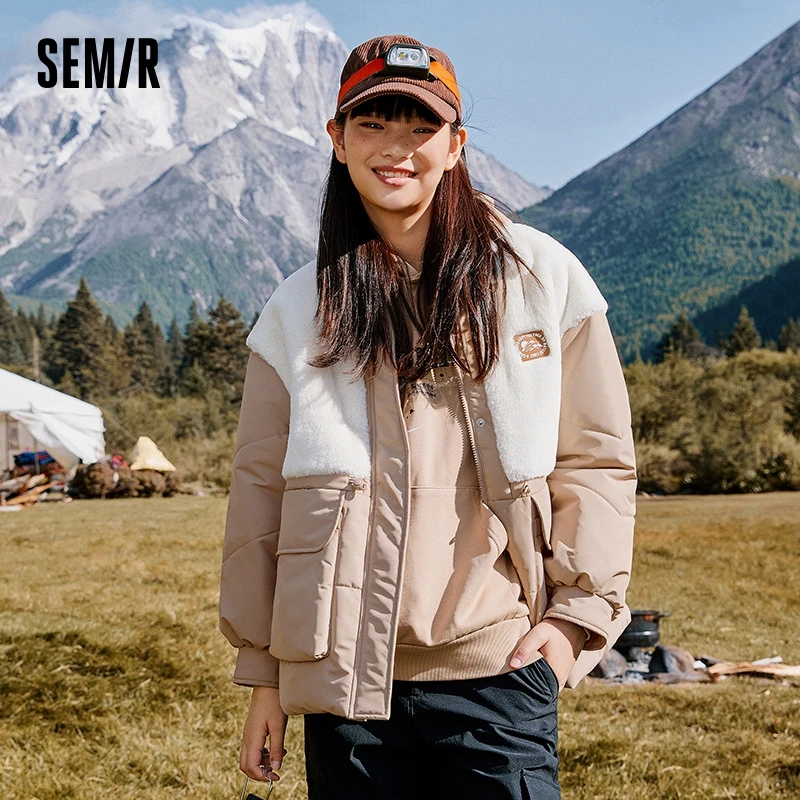 Semir Jacket Women Mid-Length Spliced Imitation Rabbit Fur Loose 2023 Winter Top Lapel Thick Coat
Semir Jacket Women Mid-Length Spliced Imitation Rabbit Fur Loose 2023 Winter Top Lapel Thick Coat