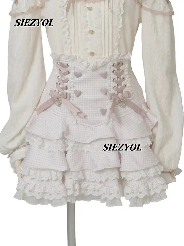 Japanese Kawaii Lolita High-waisted Slim-fit A- Line Mini Skirt Summer New Oversize Liz Sweet Girl Bow Lace Plaid Short Skirts
Japanese Kawaii Lolita High-waisted Slim-fit A- Line Mini Skirt Summer New Oversize Liz Sweet Girl Bow Lace Plaid Short Skirts