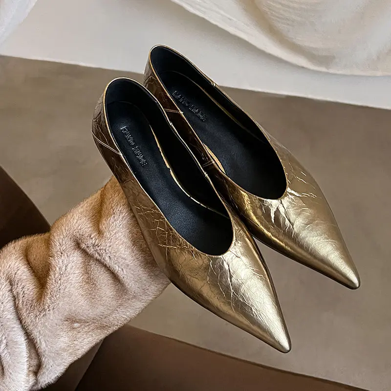 Fashion News Women Pumps Sexy Low Heels Genuine Leather Pointed Toe Women Shoes Office Dress Party Shoes Size 34-40
Fashion News Women Pumps Sexy Low Heels Genuine Leather Pointed Toe Women Shoes Office Dress Party Shoes Size 34-40