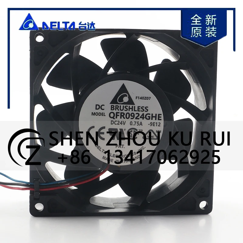 Original Delta 12V 48V DC 24V 0.75A AC EC 9038 90X90X38MM 9CM High air Volume Converter 3-wire Axial Flow QFR0924GHE Cooling Fan
Original Delta 12V 48V DC 24V 0.75A AC EC 9038 90X90X38MM 9CM High air Volume Converter 3-wire Axial Flow QFR0924GHE Cooling Fan