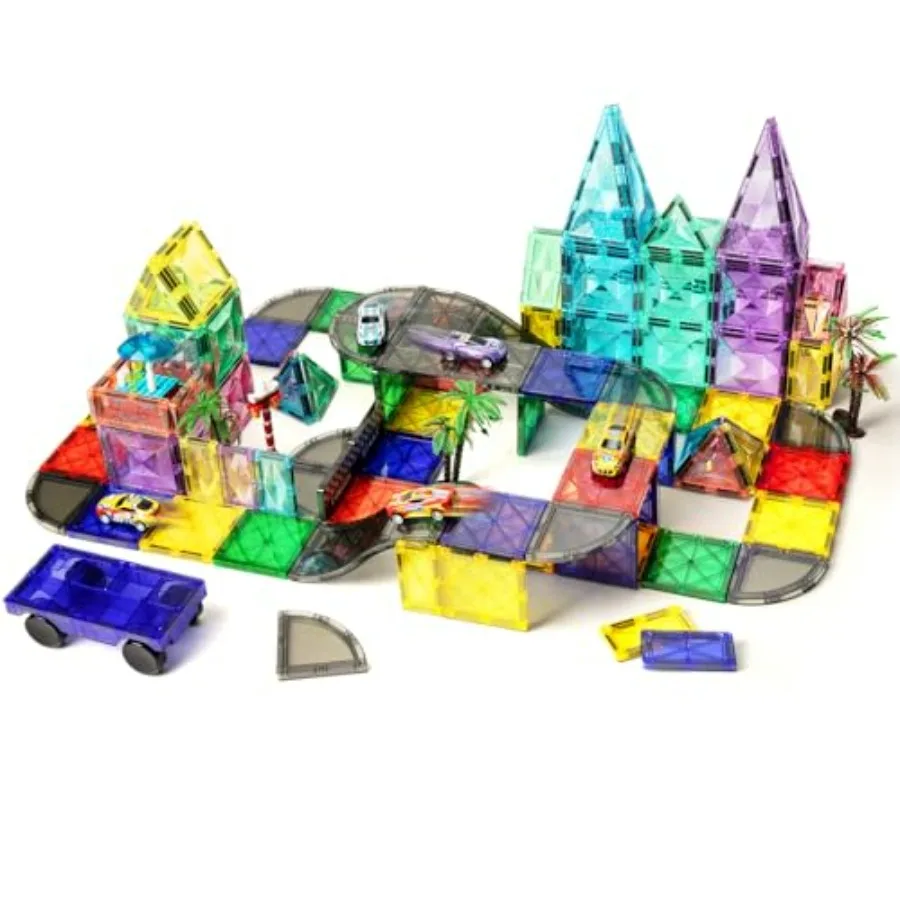 Набор магнитных плиток 2-в-1 для спуска с горы с машинкой - 40 магнитных строительных блоков серебристого и золотистого цвета с блестящим покрытием для творчества
Набор магнитных плиток 2-в-1 для спуска с горы с машинкой - 40 магнитных строительных блоков серебристого и золотистого цвета с блестящим покрытием для творчества