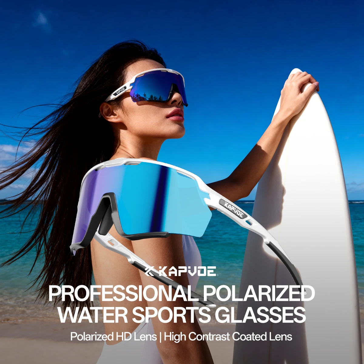 KAPVOE Polarized UV400 Anti-glare Outdoor Protective Aquatic Sport Eyewear Professional Surfing Boating Angling Kayaking Glasses
KAPVOE Polarized UV400 Anti-glare Outdoor Protective Aquatic Sport Eyewear Professional Surfing Boating Angling Kayaking Glasses