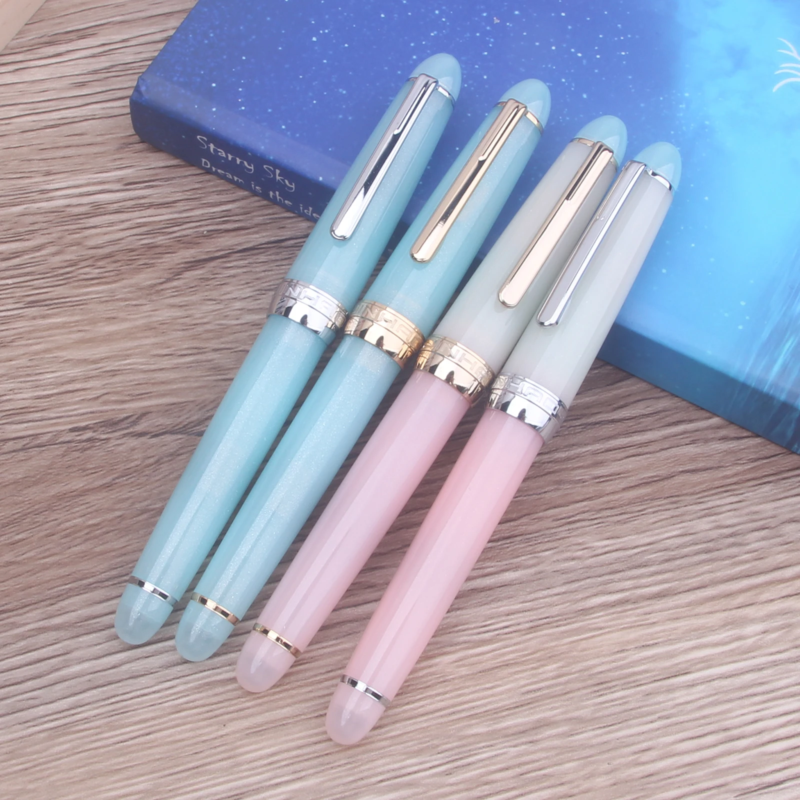 New Jinhao 82 Limited Edition Pink Gold Fountain Pen EF F M Bent Nib Macaron Calligraphy Pen Stationery School Office Supplies
New Jinhao 82 Limited Edition Pink Gold Fountain Pen EF F M Bent Nib Macaron Calligraphy Pen Stationery School Office Supplies