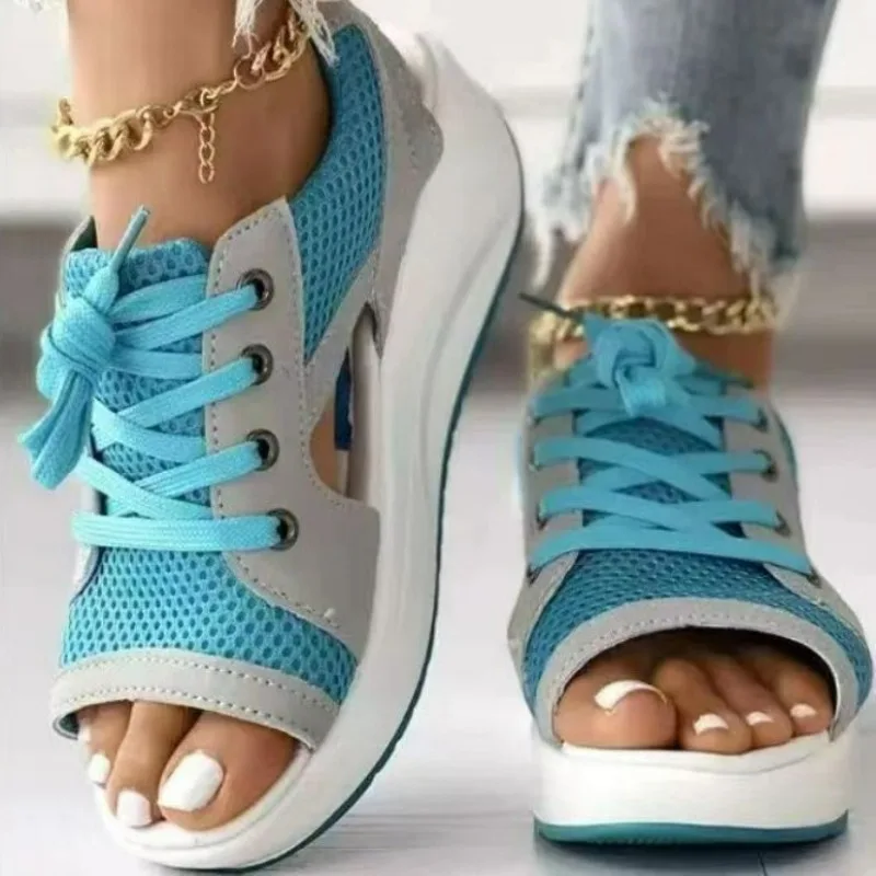 Summer Fashion Women Sandals Outdoor Comfortable Casual Shoes for Women Open Toe Wedge Platform Sport Sandalias Zapatos De Mujer
Summer Fashion Women Sandals Outdoor Comfortable Casual Shoes for Women Open Toe Wedge Platform Sport Sandalias Zapatos De Mujer