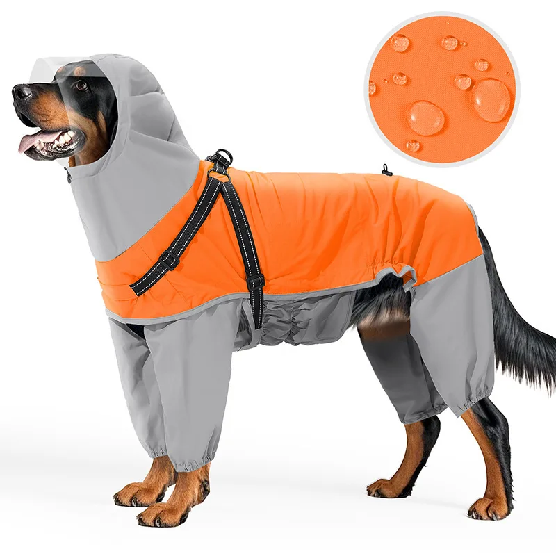 Hooded Rain Clothes Jacket for Dogs Medium and Large Dogs All-inclusive Four-legged Waterproof Golden Retriever Pet Poncho
Hooded Rain Clothes Jacket for Dogs Medium and Large Dogs All-inclusive Four-legged Waterproof Golden Retriever Pet Poncho