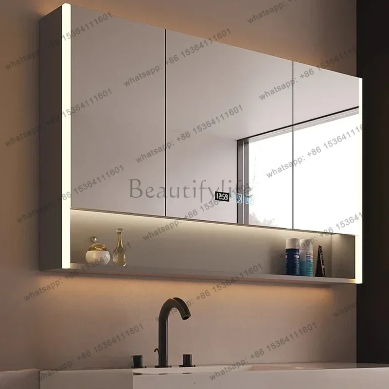 Smart Bathroom Cabinets Wall-hung Type Defogging Storage Bathroom Mirror Cabinet Shelf Vanity Home Furniture
Smart Bathroom Cabinets Wall-hung Type Defogging Storage Bathroom Mirror Cabinet Shelf Vanity Home Furniture