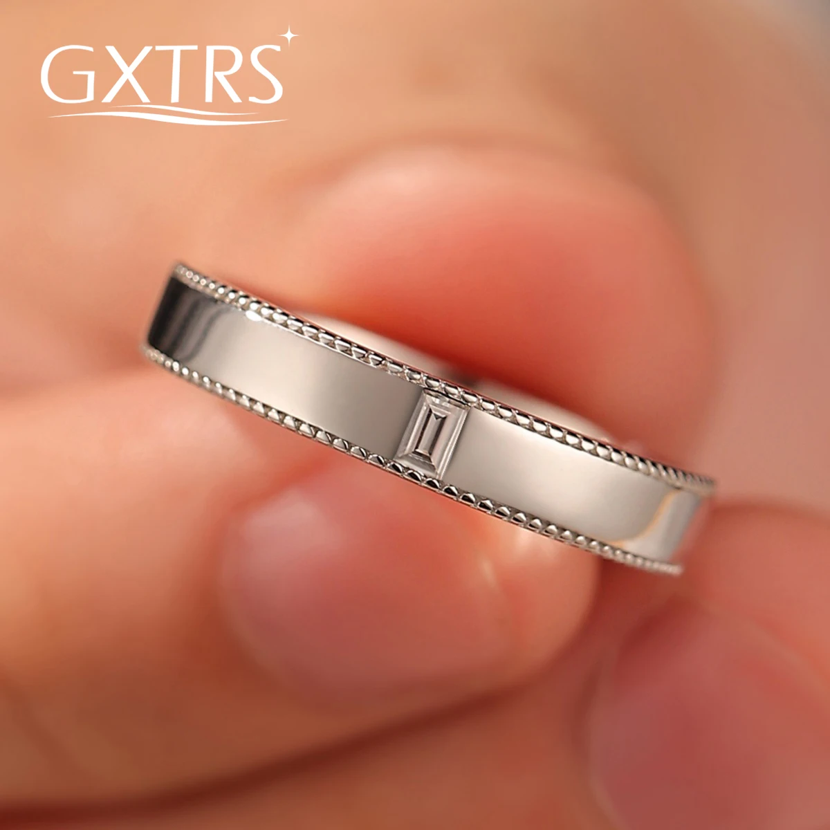 GXTRS Real Moissanite 925 Sterling Silver Rings For Men Sparkling Lab Diamond Engagement Wedding Band 18K Plated Jewelry Gifts
GXTRS Real Moissanite 925 Sterling Silver Rings For Men Sparkling Lab Diamond Engagement Wedding Band 18K Plated Jewelry Gifts