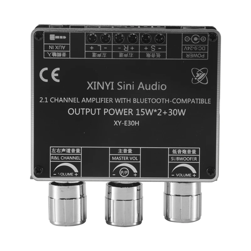 A75T XY-E30H 2.1 Channel Bluetooth 5.1 Audio Power Amplifier Board Module High And Low 15Wx2+30W Subwoofer Amplifier Speaker
A75T XY-E30H 2.1 Channel Bluetooth 5.1 Audio Power Amplifier Board Module High And Low 15Wx2+30W Subwoofer Amplifier Speaker