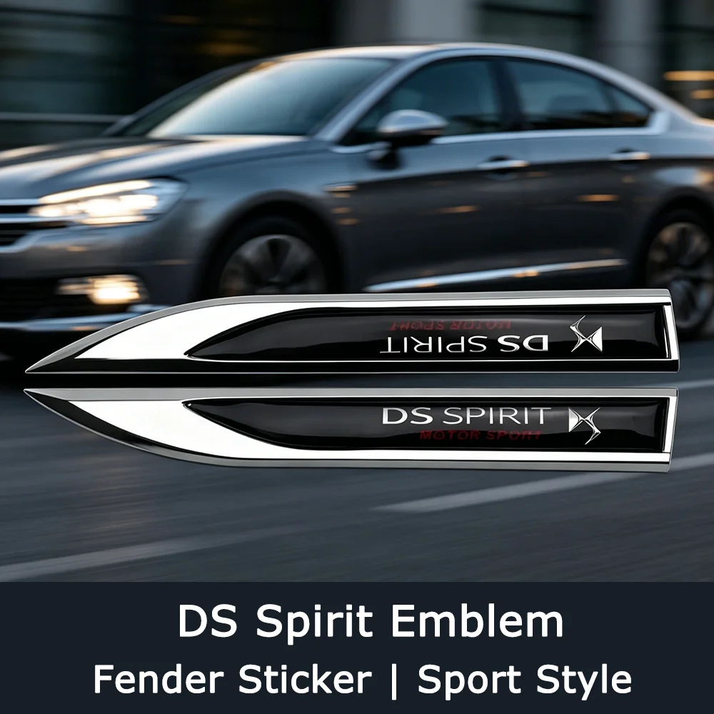 Pair DS Spirit Car Side Fender Emblem 3D Blade Sticker for DS3 DS4 DS5 Auto Exterior Accessories Easy Install
Pair DS Spirit Car Side Fender Emblem 3D Blade Sticker for DS3 DS4 DS5 Auto Exterior Accessories Easy Install