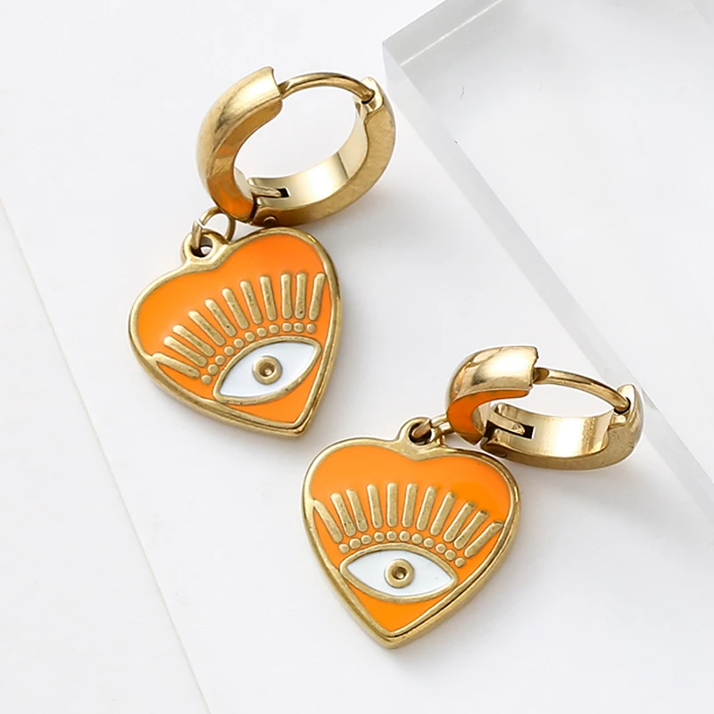 2Pcs Bohemia Evil Eye Dangle Earrings for Women Geometric Stainless Steel Oil-Dripping Pendant Earrings Jewelry Gifts Wholesale
2Pcs Bohemia Evil Eye Dangle Earrings for Women Geometric Stainless Steel Oil-Dripping Pendant Earrings Jewelry Gifts Wholesale