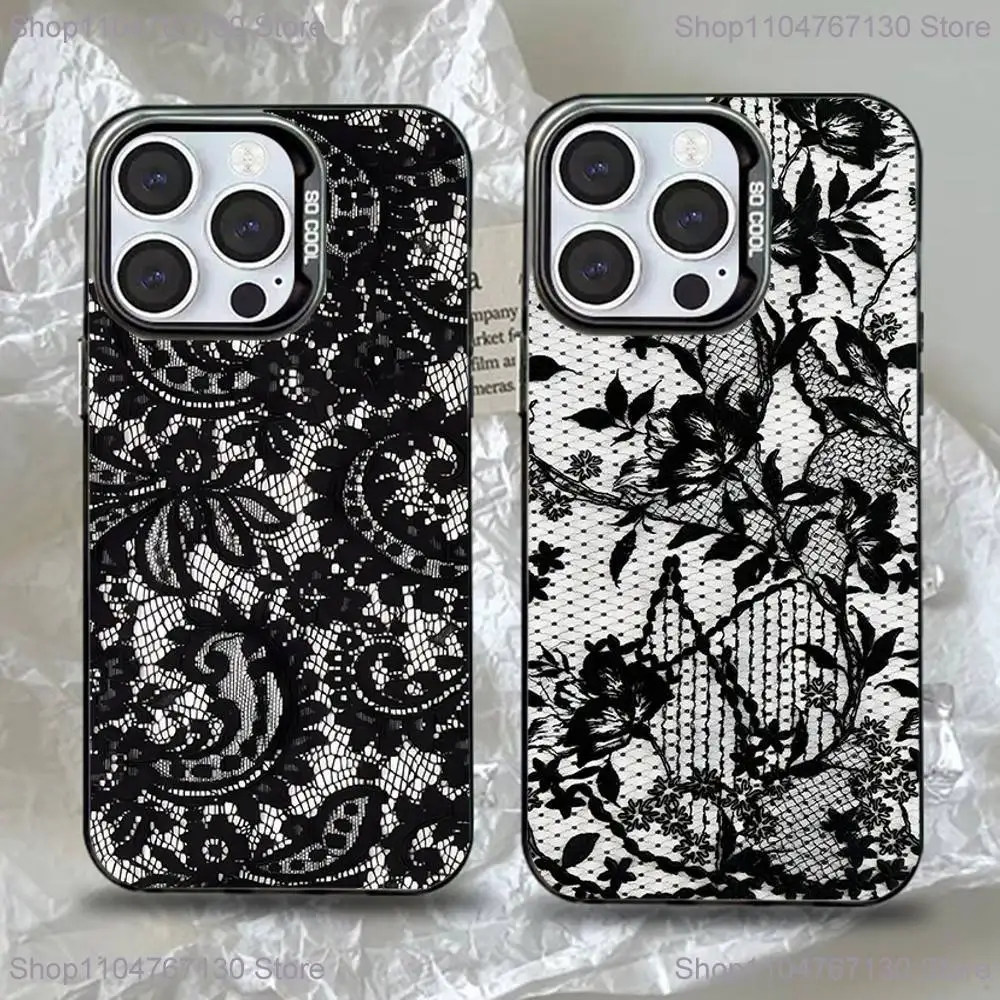 Vintage Lace Phone Case For iPhone 17,16,15,14,13,12,11,Pro,Max,Plus,Mini,XS,SE Anti Fall Black Matte Hard Bumper
Vintage Lace Phone Case For iPhone 17,16,15,14,13,12,11,Pro,Max,Plus,Mini,XS,SE Anti Fall Black Matte Hard Bumper
