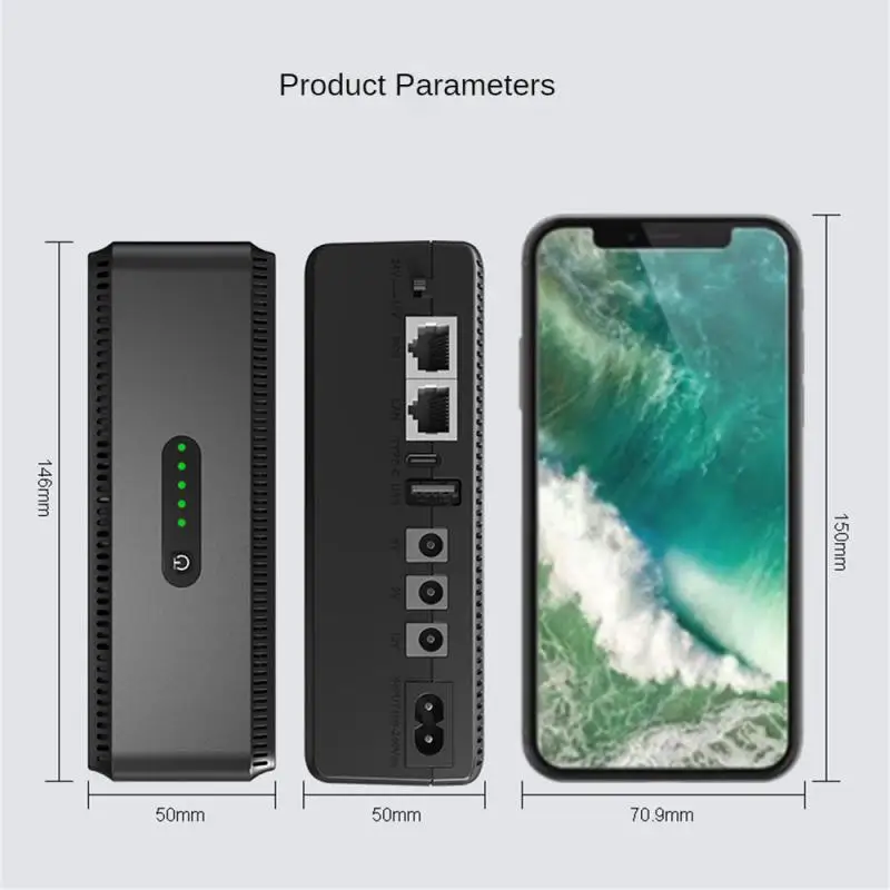 New Uninterruptible DC Backup Power Supply Capacity 8800/10400mAh 18W 1018P UPS Router Optical Modem Built-in Adapter 5-12V EU
New Uninterruptible DC Backup Power Supply Capacity 8800/10400mAh 18W 1018P UPS Router Optical Modem Built-in Adapter 5-12V EU