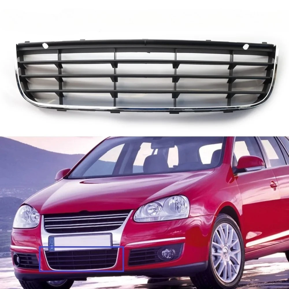 For Jetta MK5 2005-2009 Chrome Black ABS Front Lower Bumper Center Mesh Grill Grille Vent Car Accessories 1K0853677C
For Jetta MK5 2005-2009 Chrome Black ABS Front Lower Bumper Center Mesh Grill Grille Vent Car Accessories 1K0853677C