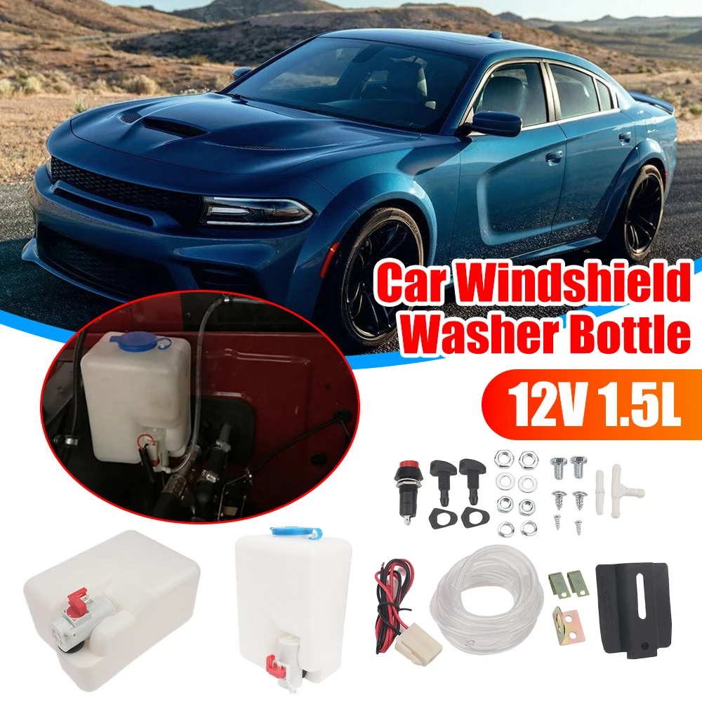 Universal Windscreen Washer Pump Fluid Tank 12V 1.5L Nozzle Sprayer Kit Car Windshield Washer Reservoir Pump Car Cleaning Tools
Universal Windscreen Washer Pump Fluid Tank 12V 1.5L Nozzle Sprayer Kit Car Windshield Washer Reservoir Pump Car Cleaning Tools