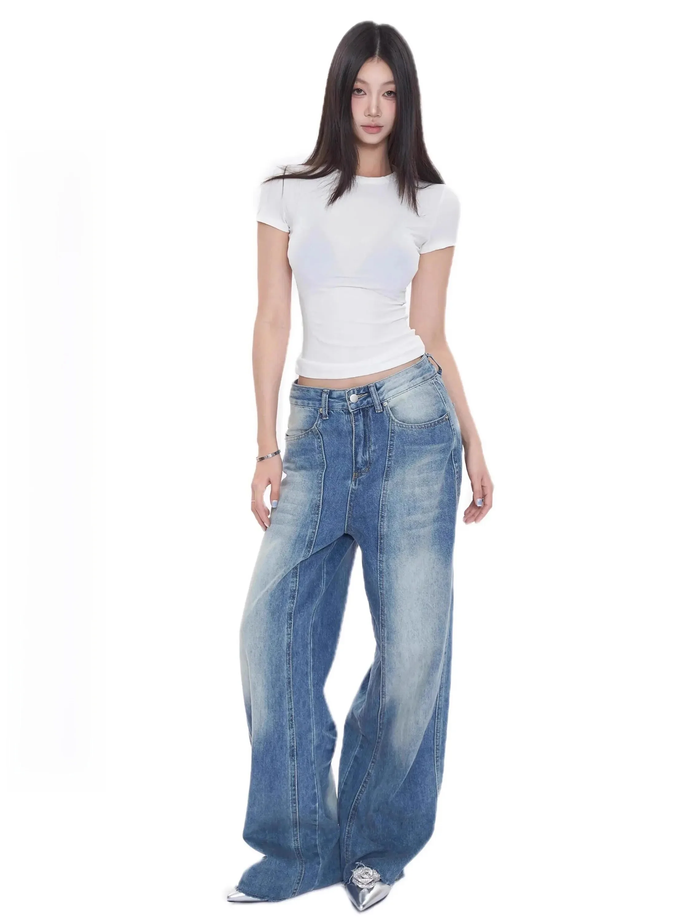 Withmin Vintage Straight Leg Jeans Women's Autumn Winter New Long Pants Drape Design Sensation Footwear Casual High Waist
Withmin Vintage Straight Leg Jeans Women's Autumn Winter New Long Pants Drape Design Sensation Footwear Casual High Waist