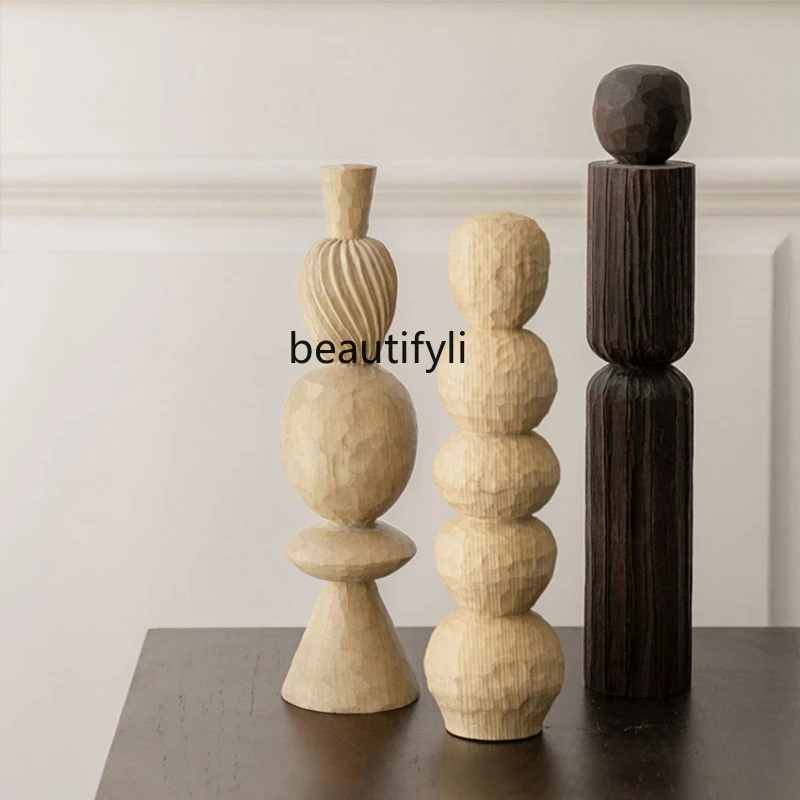 Geometric Wood Carving Art Decoration Mid-Ancient Modern Silent Niche Sculpture Solid Wood
Geometric Wood Carving Art Decoration Mid-Ancient Modern Silent Niche Sculpture Solid Wood