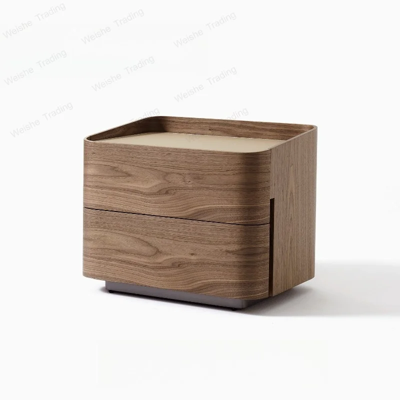 Italian minimalist bedside table modern minimalist master bedroom designer high-end walnut Nordic side cabinet 55cm new house
Italian minimalist bedside table modern minimalist master bedroom designer high-end walnut Nordic side cabinet 55cm new house