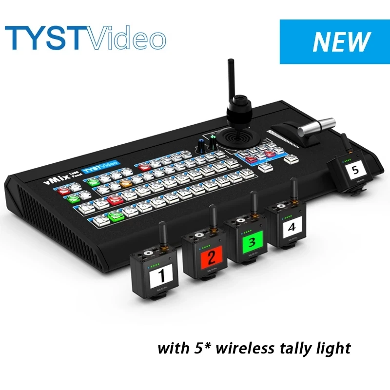 TYST Vmix 1600 Panel Live Broadcast Director Video Switcher Keyboard Tally Light Kit VMix Software Video Switcher Panel
TYST Vmix 1600 Panel Live Broadcast Director Video Switcher Keyboard Tally Light Kit VMix Software Video Switcher Panel
