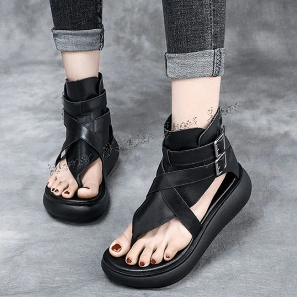 Black Buckle Decor Toe Clip Sandals Cross Strap Matte Leather Shoes for Women Sexy Party Heels 2024 New Zapatos Para Mujere
Black Buckle Decor Toe Clip Sandals Cross Strap Matte Leather Shoes for Women Sexy Party Heels 2024 New Zapatos Para Mujere