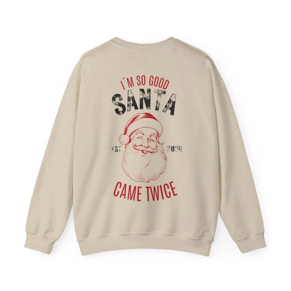 Толстовка для вечеринки I M So Good Santa Came Twice с рождественским принтом на спине, праздничный забавный подарок для девочек, толстовка с капюшоном для офисной вечеринки в сборе
Толстовка для вечеринки I M So Good Santa Came Twice с рождественским принтом на спине, праздничный забавный подарок для девочек, толстовка с капюшоном для офисной вечеринки в сборе
