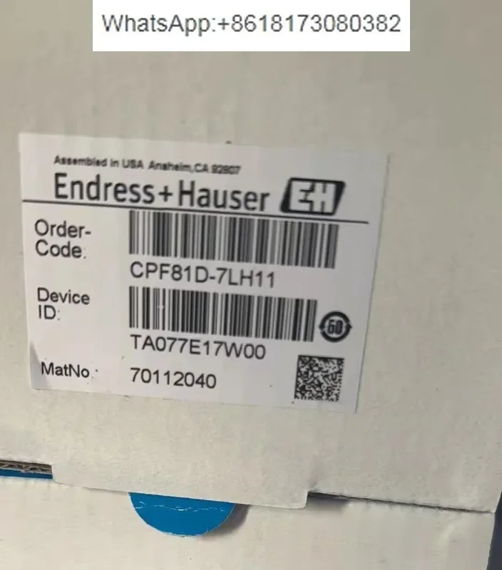 Original German E+H electrode CPF81D-7LH11, CPS12D-7PA21, brand new genuine CPF81D-7LH21
Original German E+H electrode CPF81D-7LH11, CPS12D-7PA21, brand new genuine CPF81D-7LH21