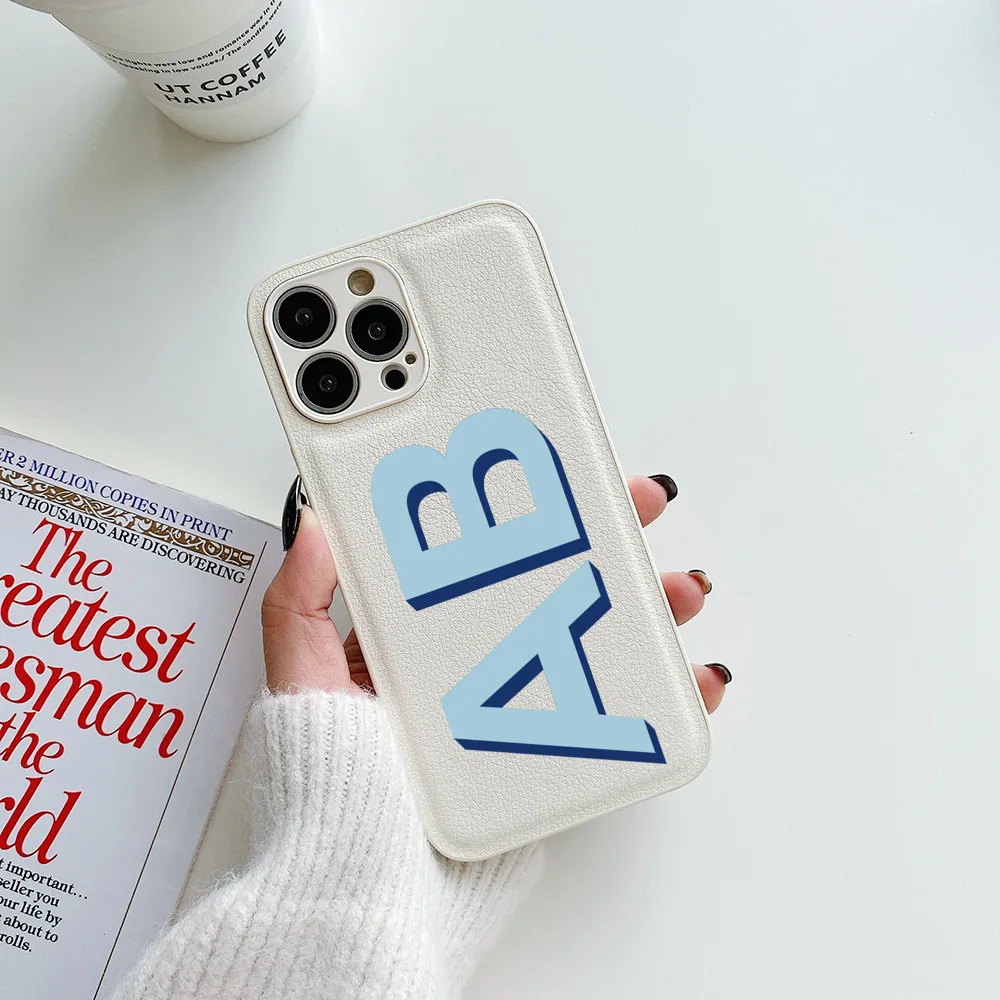 Customized Name Letter Leather PU Case For iPhone 14 13 12 11 Pro Max X XS XR Plus Personalised Luxury Cover for iPhone 14 Pro
Customized Name Letter Leather PU Case For iPhone 14 13 12 11 Pro Max X XS XR Plus Personalised Luxury Cover for iPhone 14 Pro
