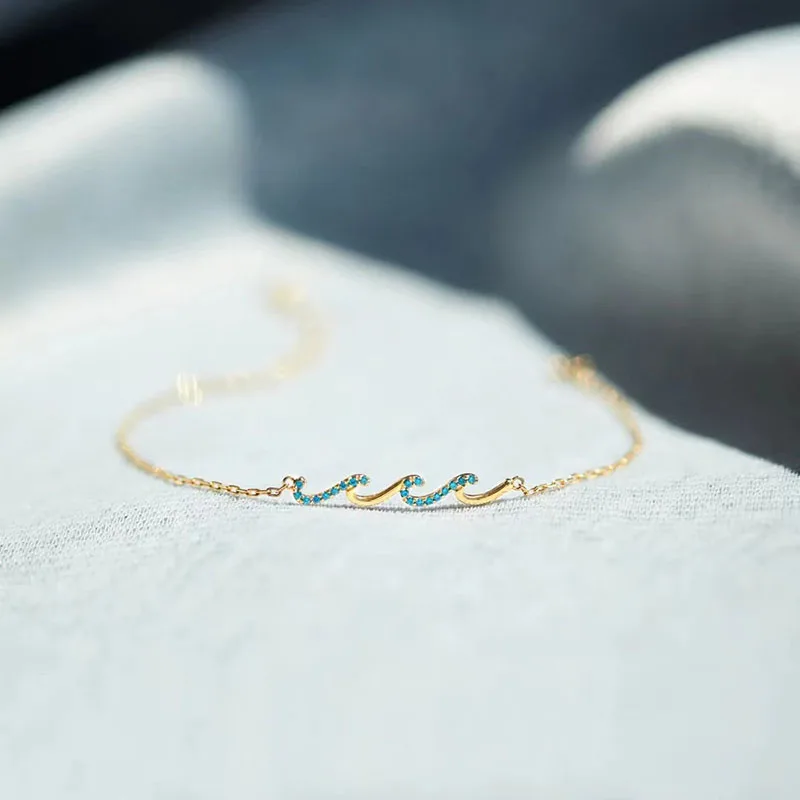New European American Zircon Wave Bracelet Women's Fashion Versatile Bracelets High end Light Luxury 925 Silver Jewelry KOFSAC
New European American Zircon Wave Bracelet Women's Fashion Versatile Bracelets High end Light Luxury 925 Silver Jewelry KOFSAC