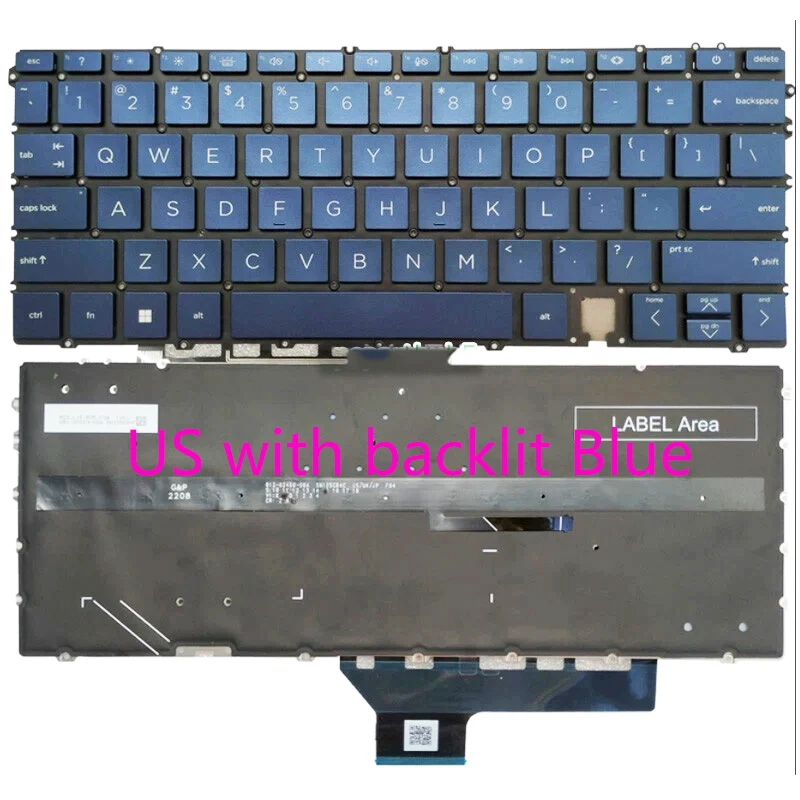 Keyboard for HP Spectre x360 14-EF 14-EF0013DX 14-EF0747NR 14-EF2013DX with backlit Blue US layout
Keyboard for HP Spectre x360 14-EF 14-EF0013DX 14-EF0747NR 14-EF2013DX with backlit Blue US layout