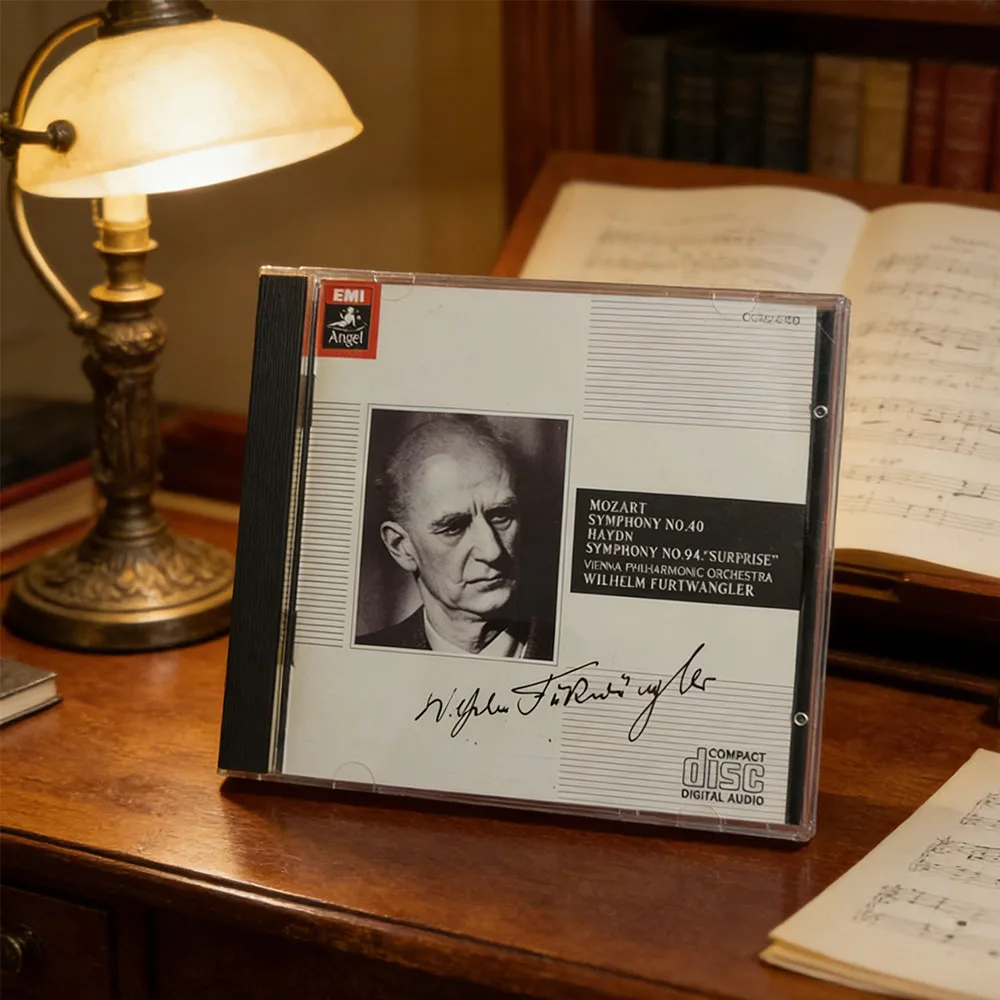 CD Wilhelm Furtwängler&Vienna Philharmonic |Mozart Symphony No.40&Haydn Symphony No.94 "Surprise" |EMI Angel Audiophile Edition
CD Wilhelm Furtwängler&Vienna Philharmonic |Mozart Symphony No.40&Haydn Symphony No.94 "Surprise" |EMI Angel Audiophile Edition