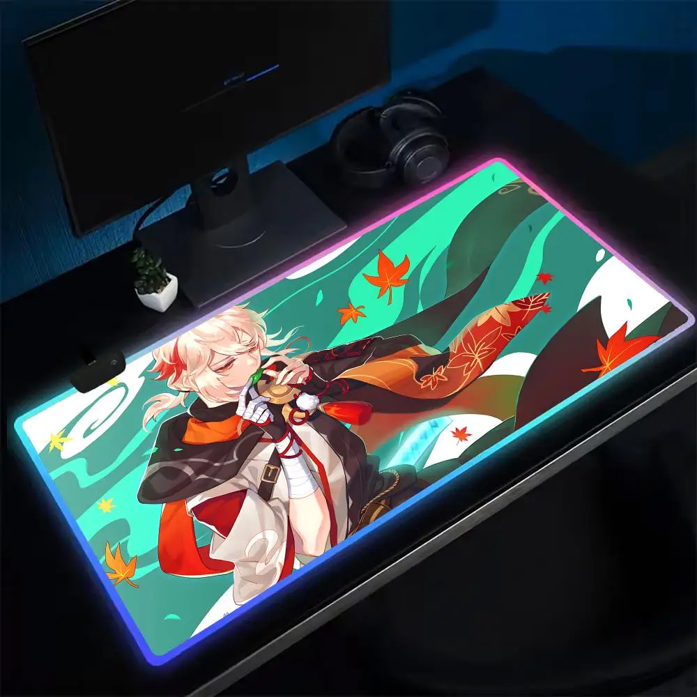 Коврик для мыши Game Genshin Kaedehara Kazuha, игровой коврик для мыши в стиле аниме, светодиодные настольные коврики с подсветкой, резиновые настольные коврики XXL RGB
Коврик для мыши Game Genshin Kaedehara Kazuha, игровой коврик для мыши в стиле аниме, светодиодные настольные коврики с подсветкой, резиновые настольные коврики XXL RGB
