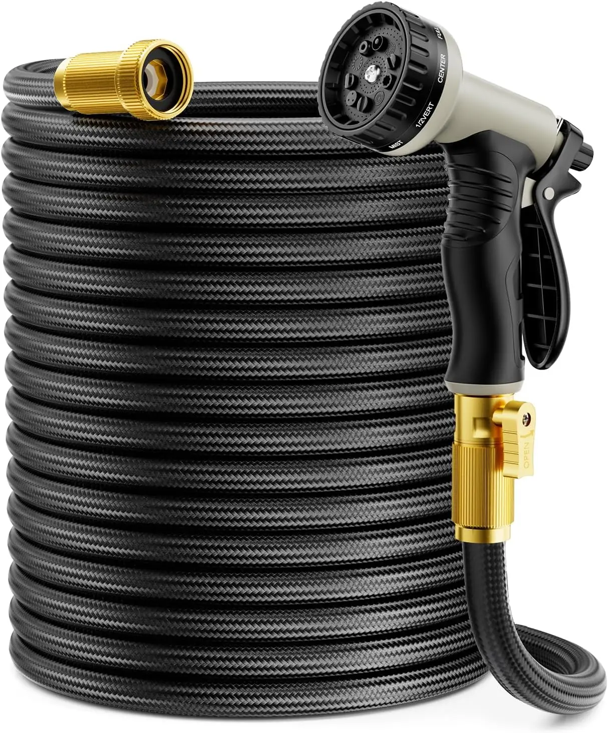 125ft Flexible Garden Hose, Lightweight Non-Expandable Water Hose with 10-Function Nozzle, Leak Proof, All-Weather Outdoor Pipe for Yard, Car Wash, RV, Lawn
125ft Flexible Garden Hose, Lightweight Non-Expandable Water Hose with 10-Function Nozzle, Leak Proof, All-Weather Outdoor Pipe for Yard, Car Wash, RV, Lawn