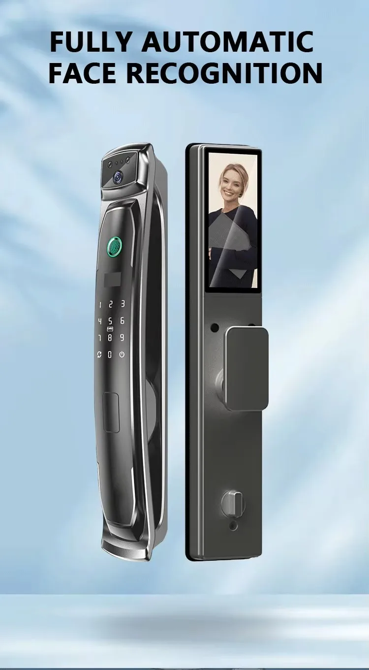3D Face, Fingerprint and NFC Card Digital Smart Lock with WiFi, Cloud Storage and High Security
3D Face, Fingerprint and NFC Card Digital Smart Lock with WiFi, Cloud Storage and High Security