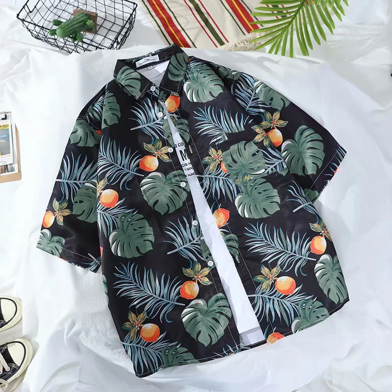 Hawaii Flower Print Casual Loose Men's Shirt Summer Beach Vacation Short Sleeve Trendy Couple's Loose Fit Summer Men's Shirt top
Hawaii Flower Print Casual Loose Men's Shirt Summer Beach Vacation Short Sleeve Trendy Couple's Loose Fit Summer Men's Shirt top