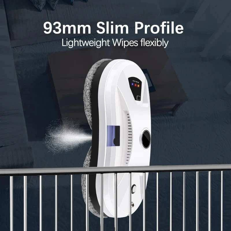 Household Window Cleaning Machine Automatic Water Spray Anti-Fall Remote Control Window Cleaning Robot For Glass/Tile/Ceiling