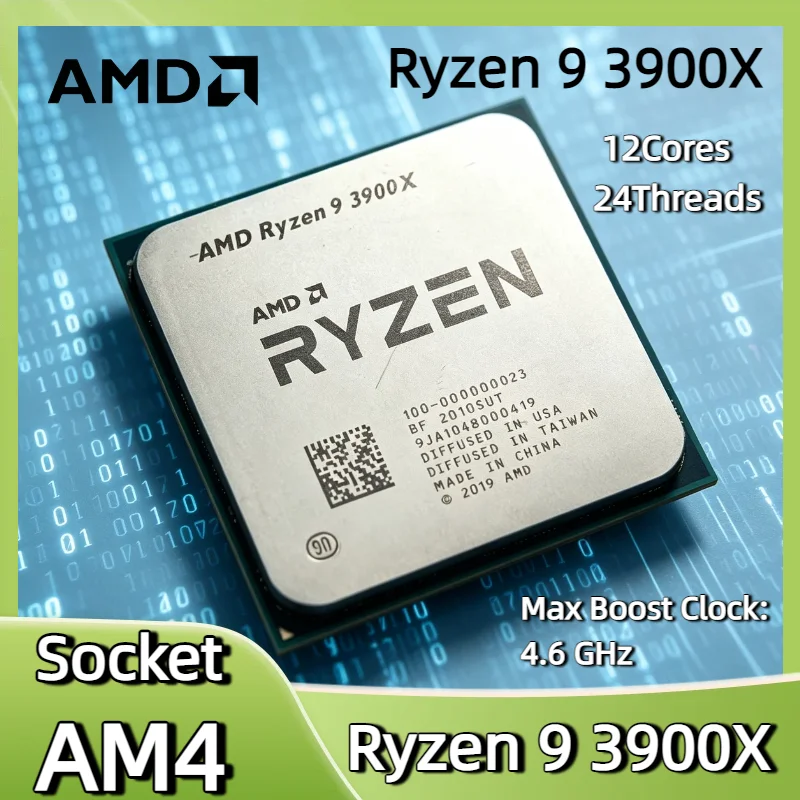 AMD Ryzen 9 3900X Desktop Processor 12C 24T 3.8 4.6GHz 7nm Zen2 AM4 Socket 6MB L2 64MB L3 105W PCIe 4.0 Gaming CPU Tray
AMD Ryzen 9 3900X Desktop Processor 12C 24T 3.8 4.6GHz 7nm Zen2 AM4 Socket 6MB L2 64MB L3 105W PCIe 4.0 Gaming CPU Tray