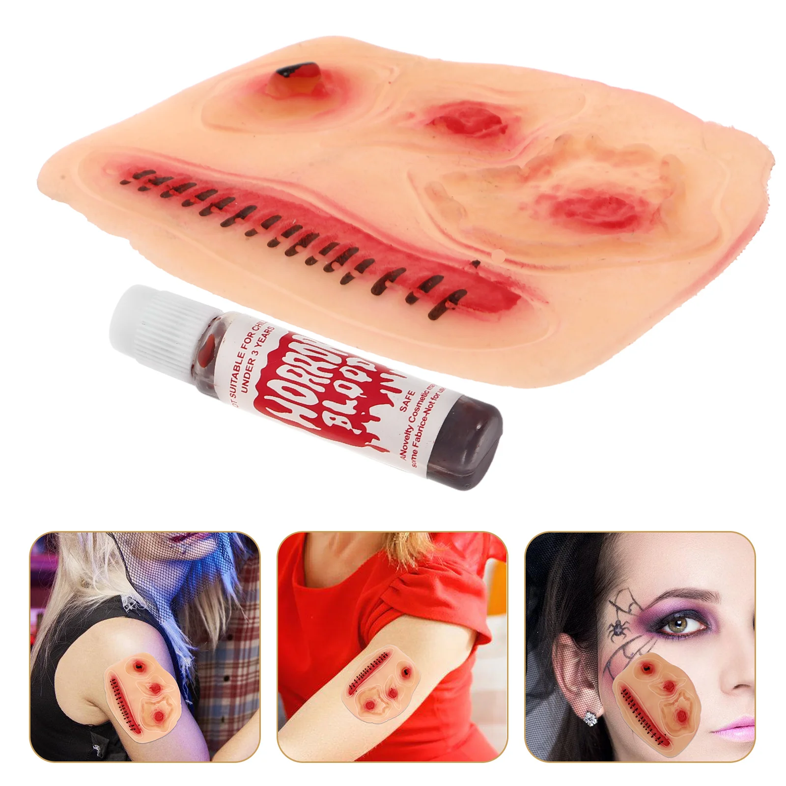 Scar Stickers Halloween Fake Blood Makeup Wound Temporary Tattoo Realistic Eyeball Wounds
Scar Stickers Halloween Fake Blood Makeup Wound Temporary Tattoo Realistic Eyeball Wounds