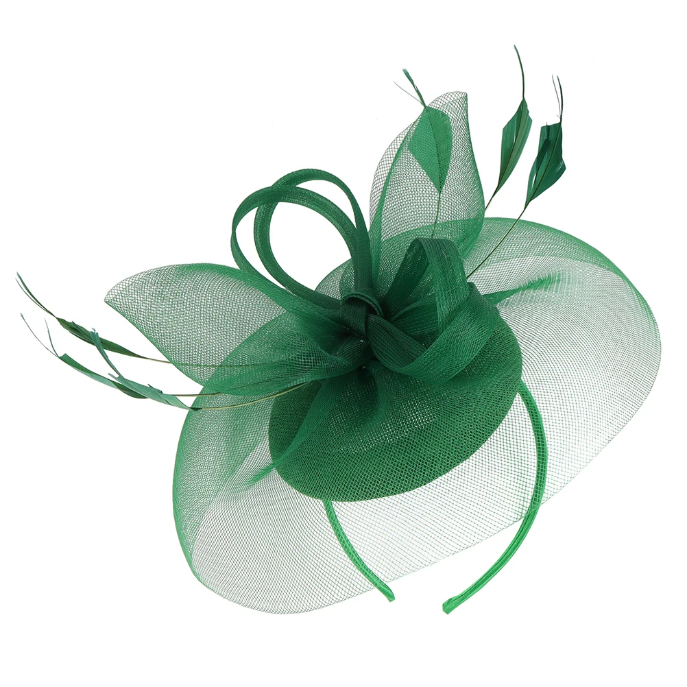 Elegant Fascinator Hat Women Gauze Plume Flower Hairband Hairpin Wedding Tea Party Banquet Headwear Dark Green Long Lasting
Elegant Fascinator Hat Women Gauze Plume Flower Hairband Hairpin Wedding Tea Party Banquet Headwear Dark Green Long Lasting