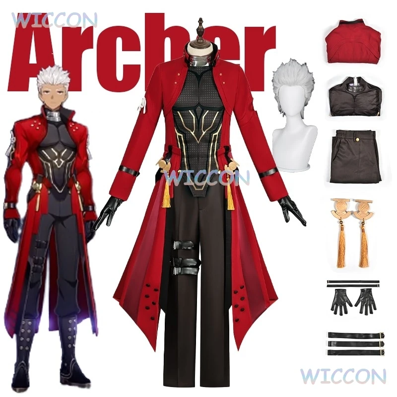 Игра Honkai: Star Rail Fate Stay Night UBW Archer Косплей Костюм Красное Пальто Полный Комплект Парик Арчера Женщины Мужчины Хэллоуин Вечеринка Ролевая Игра
Игра Honkai: Star Rail Fate Stay Night UBW Archer Косплей Костюм Красное Пальто Полный Комплект Парик Арчера Женщины Мужчины Хэллоуин Вечеринка Ролевая Игра