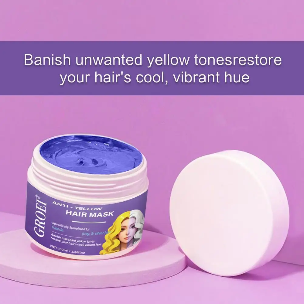 1pcs Purple Conditioner for Hair Repair for Damaged Hair Treatment Yellowing Removal Brassy Hair Toner Purple Keratin Hair Mask
1pcs Purple Conditioner for Hair Repair for Damaged Hair Treatment Yellowing Removal Brassy Hair Toner Purple Keratin Hair Mask