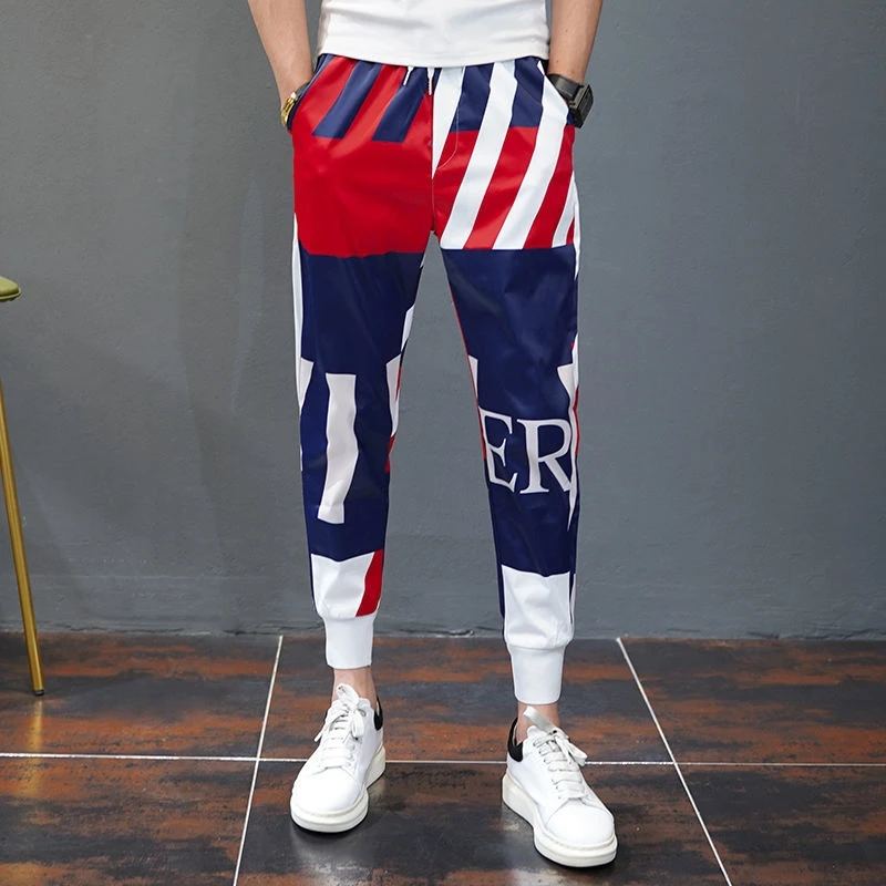 Summer Thin Casual Pants Men's Korean Sle Slim Fit Footed Trousers Trendy Brand Floral Sport Pants Ice Silk Nine Points Men...
Summer Thin Casual Pants Men's Korean Sle Slim Fit Footed Trousers Trendy Brand Floral Sport Pants Ice Silk Nine Points Men...