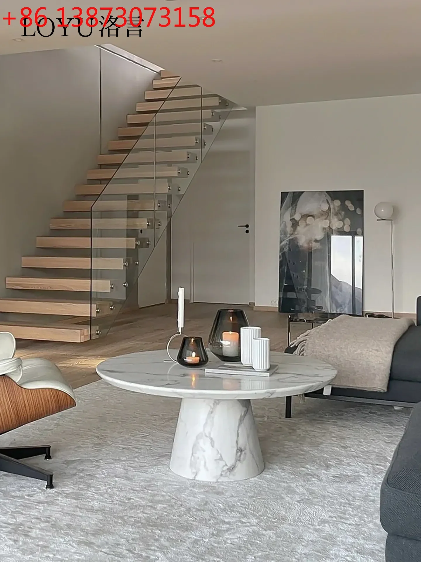 French natural marble round white, modern simple cream style designer coffee table
French natural marble round white, modern simple cream style designer coffee table