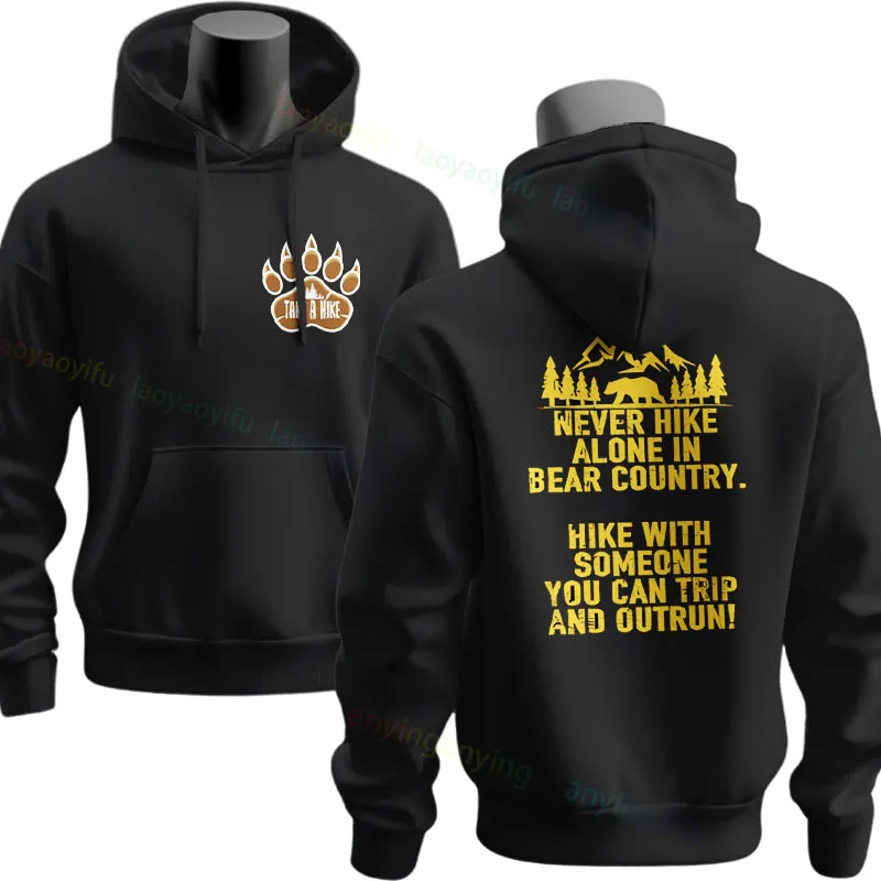 Funny Go Hiking Slogan Graphic Design Sweatshirts with HIKE WITH SOMEONE YOU CAN TRIP AND OUTRUN Casual Long Sleeve Hoodie
Funny Go Hiking Slogan Graphic Design Sweatshirts with HIKE WITH SOMEONE YOU CAN TRIP AND OUTRUN Casual Long Sleeve Hoodie