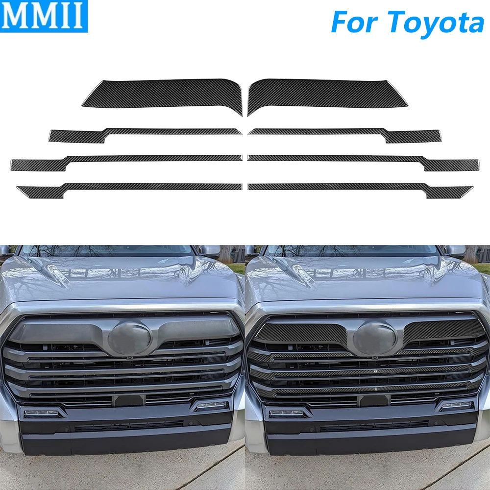 For Toyota Tundra Sequoia 2022-2025 Carbon Fiber Front Bumper Intake Grille Panel Cover Trim Car Accessories Decoration Sticker
For Toyota Tundra Sequoia 2022-2025 Carbon Fiber Front Bumper Intake Grille Panel Cover Trim Car Accessories Decoration Sticker