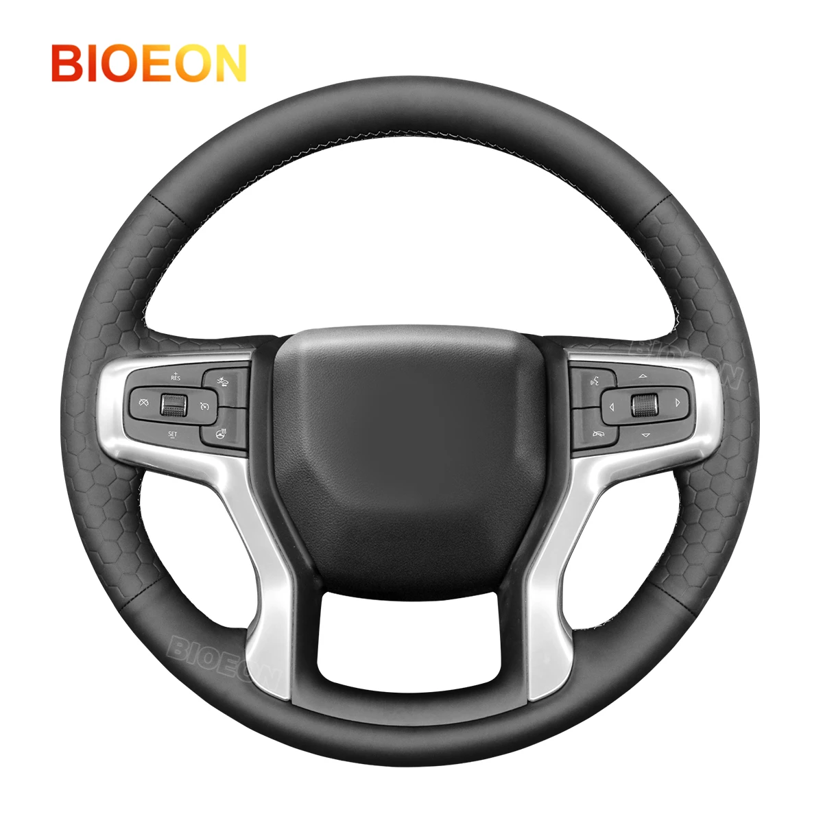 Черный кожаный чехол на руль Bioeon Hive Style для Chevrolet Blazer Suburban Tahoe Silverado 1500 2500 3500
Черный кожаный чехол на руль Bioeon Hive Style для Chevrolet Blazer Suburban Tahoe Silverado 1500 2500 3500
