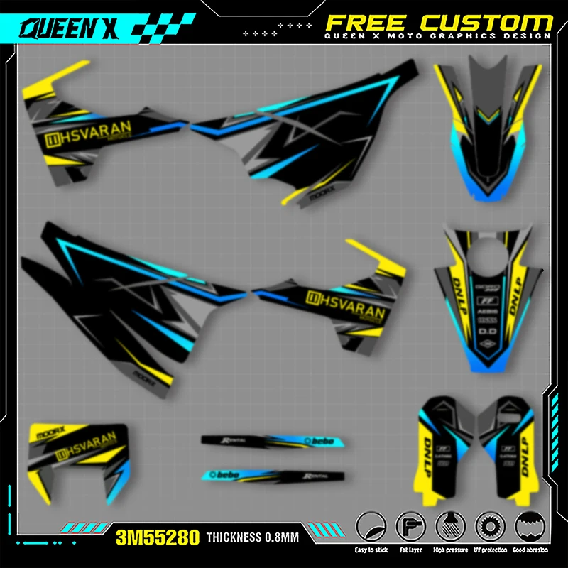 QUEEN X MOTO Custom Team Graphics Decals Stickers Kit For Husqvarna Decal 15-20 701 SUPERMOTO ENDURO 2015-17 2018 2019 2020 022
QUEEN X MOTO Custom Team Graphics Decals Stickers Kit For Husqvarna Decal 15-20 701 SUPERMOTO ENDURO 2015-17 2018 2019 2020 022