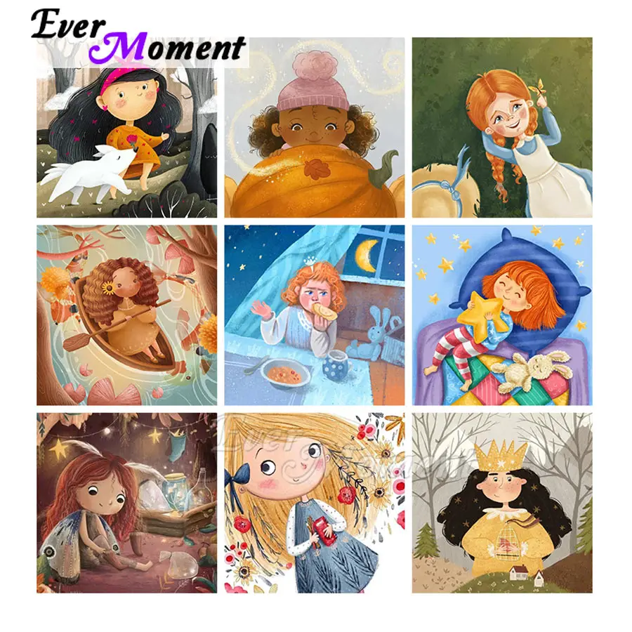 Ever Moment Diamond Wall Art Full Square Round Stones Rhinestone Picture Craft Kit Gift Fantasy Cartoon Lovely Girl ASF2364
Ever Moment Diamond Wall Art Full Square Round Stones Rhinestone Picture Craft Kit Gift Fantasy Cartoon Lovely Girl ASF2364